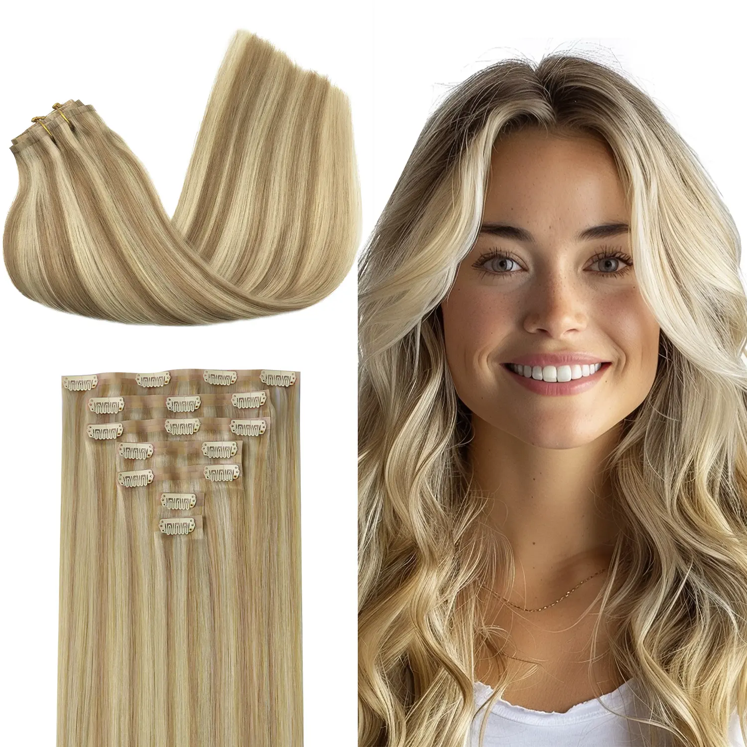 #18/613 Dark Blonde Highlighted Bleach Blonde