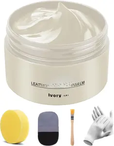 Leather Recoloring Balm, Leather Color Restorer Conditioner, Leather Restorer for Couches , Leather Scratch Remover, Scratch Leather Faded Repair Kits for Vinyl Furniture (, 75ML)