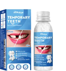 EELHOE Moldable Temporary Dental Gel Kit 30ML Comfortable Fit Repair Beads for Loose Dentures Oral Whitening