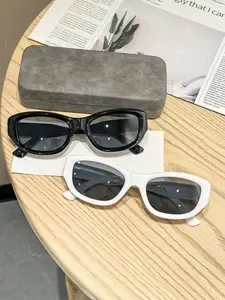 Women's Cat Eye Sunglasses Frame, Pure Color & Vintage Tortoiseshell Lightweight, Perfect for Travel Outdoor Activities Fashion Accessories