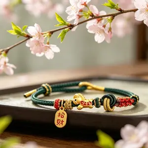 2026 Year of the Horse, Year of the Horse, Red Rope Bracelet, Zodiac Horse Hand Rope, Handmade Ethnic Style Couple Bracelet, Year of the Horse Bracelet