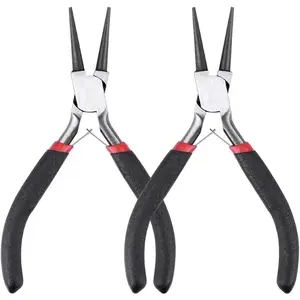 Round Nose Pliers  Making Pliers Tools 2 Pack,Wire  Making Tools Bead Pliers for  Repair,Wire Wrapping,Crafts, Making Supplies