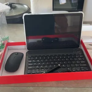 [GiftedInLove]PRITOM 2026 Android 15 Tablet 16GB(4+12)RAM 64GB ROM with Bluetooth Audio Dual Cameras 2-in-1 Detachable Keyboard Set 10.1-inch Screen Perfect Valentine’s Gift & Back-to-School Gift