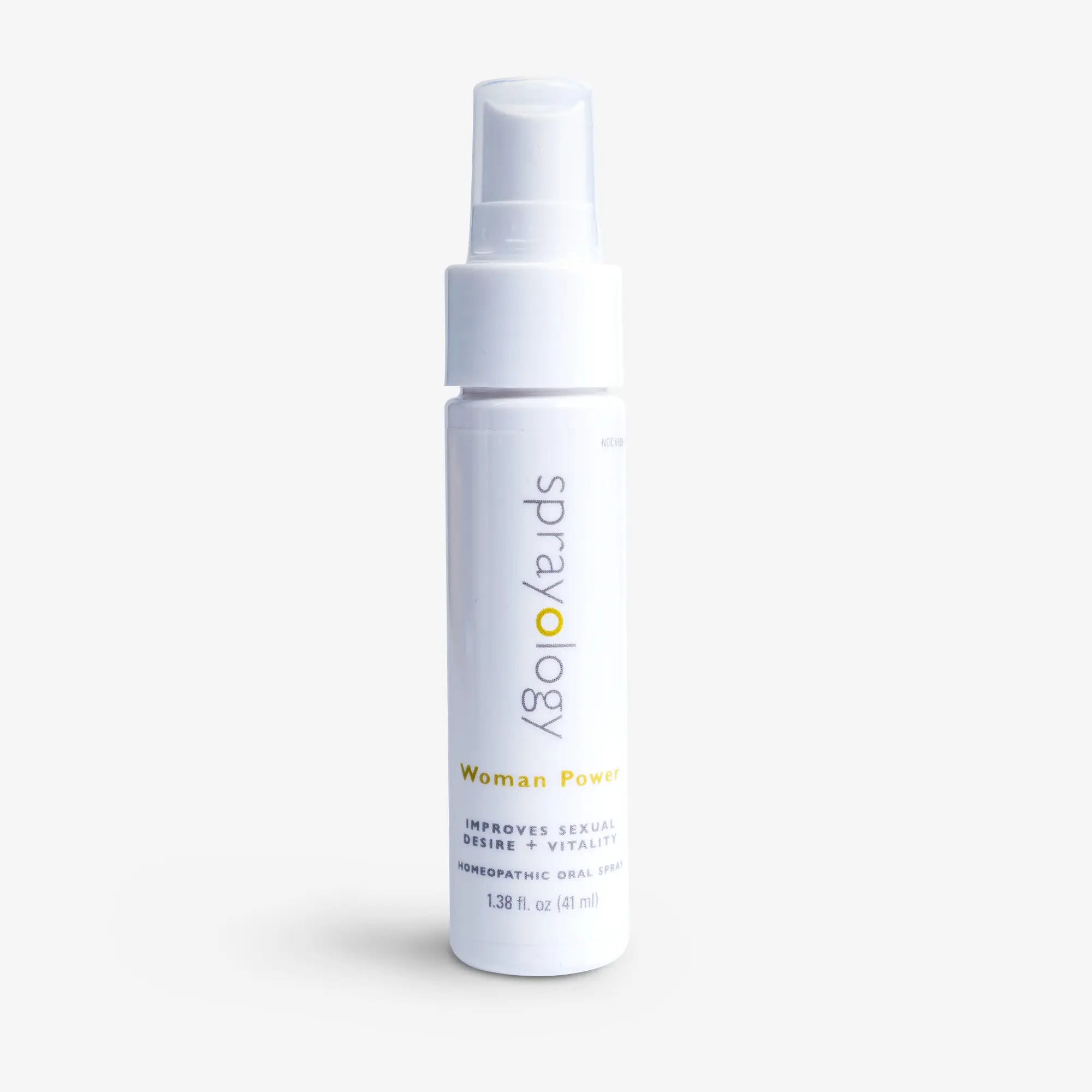 Woman Power Spray by Sprayology: This spray rejuvenates the female body, relieving low energy, decreased sexual desire/vitality, and irritability. Key actives include Damiana and Sepia. Use 2 sprays sublingually 3 times daily.