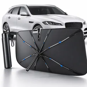 Portable Foldable Anti-UV Car Windshield Sunshade, Outdoor Car Sunshade Windshield Outside, Heat Resistant Front Window Sun Cover, Auto Cooling Accessory for Truck SUV MPV