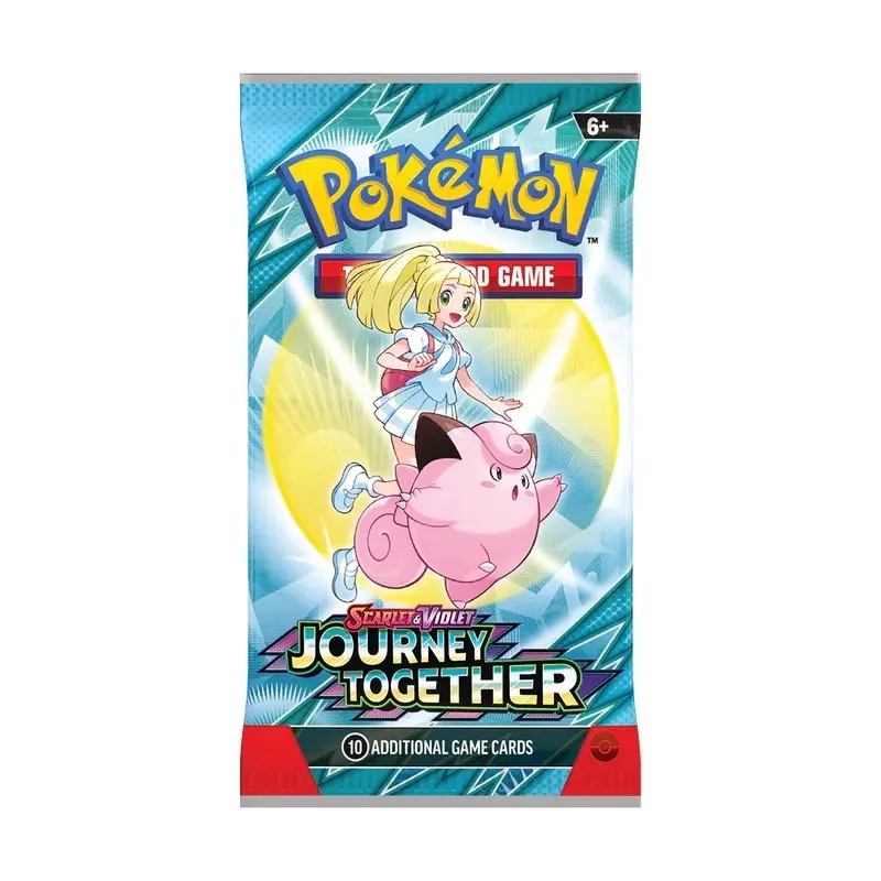 Pokémon Journey Together Official TCG Play Booster Pack Live Rip, Authentic Collectible Cards, English Collectible Trading Cards