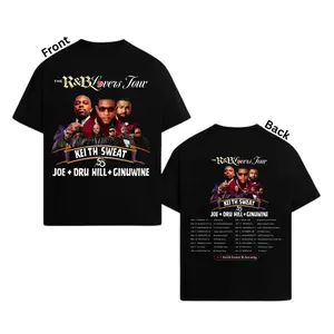 Keith Sweat The R&B Lovers Tour Shirt, Vintage RnB Concert Graphic Shirt, Soul Music Tour Schedule Shirt, Retro Hip Hop R&B Fan Two Sided Shirt for Men Women Music Lovers Gift