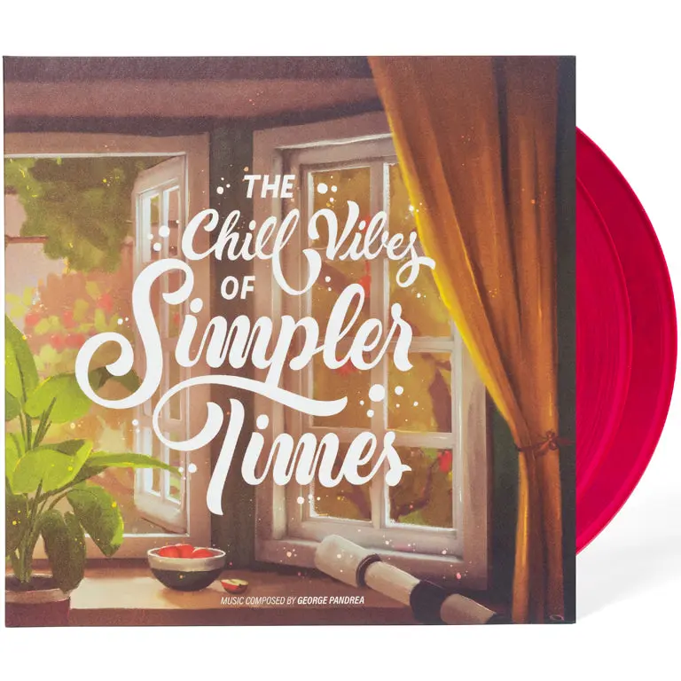 iam8bit Simpler Times 2xLP Complete Set Colored Vinyl Record Soundtrack Album - George Pandrea Prod Collectibles Art, Audio Journey, Chill Vibes, Hypnotic Warm Loops, Albums on Vinyl