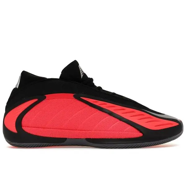 adidas Anthony Edwards 2 SILVMT Men's Silver Metallic / Pure Ruby / Core Black Sneakers JQ9497, Performance Basketball Shoes with Cushioned Support, Secure Lace-Up Fit and Signature Anthony Edwards Styling for Indoor Court Play and Athletic Training