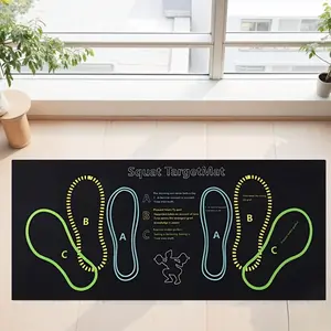 Non slip Squat Pad with Foot Guidance Mark Non slip and Durable To Provide A Comfortable and Stable Training Experience Suitable for Squats Home Yoga and Fitness
