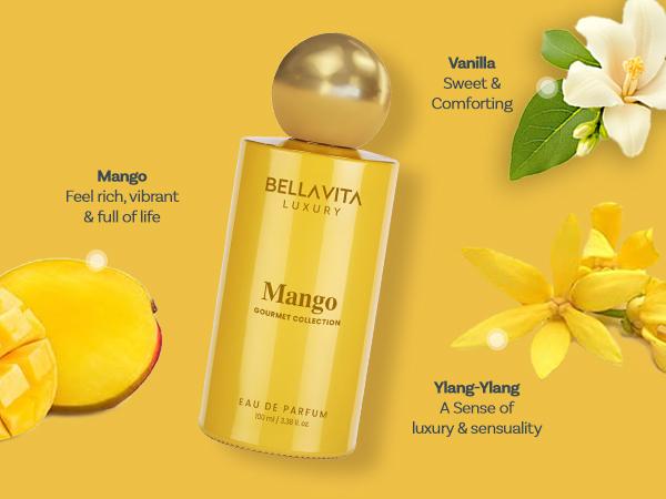 The Sweet Indulgence Trio by Bellavita Luxury | Perfume Combo Gift Set | Gourmand Dessert Collection 3×100 ml | Long Lasting Unisex Perfumes | Pistachio, Mango & Vanilla | Vegan & Cruelty Free Eau De Parfum