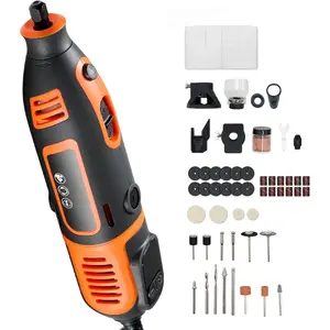 VEVOR 136 - Piece Cordless Rotary Tool Kit, DC8V Portable Mini Power Rotary Tool, 5 Speeds 5000 - 30000RPM Multi - Purpose DIY Tools for Engraving, Sanding, Polishing, Carving, Grinding, Cutting, DIY Craft