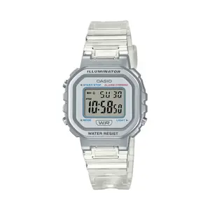 Casio Women's Transparent White Digital Watch - LA-20WHS-7ACF
