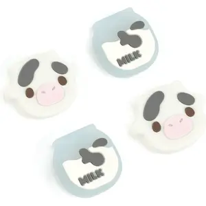 X-PCS04  Cute Silicone Joy Con Thumb Grip Caps, Joystick Cover Compatible with Switch/OLED/Switch Lite,4PCS - Dairy Cow