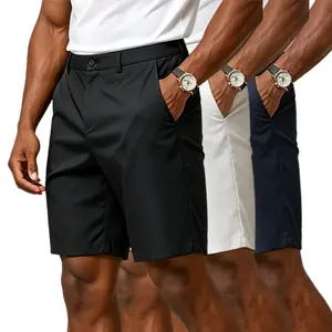 3PACK Men'S Fashion Golf Work Shorts Stretch Waistband Quick-Dry Fit Hiking Casual Business Dress Athletic Mens  Lightweight Pants 3 Pockets,Solid Fashion Men'S Shorts Summer,Beach Short Men,Solid Pocket Waist Short