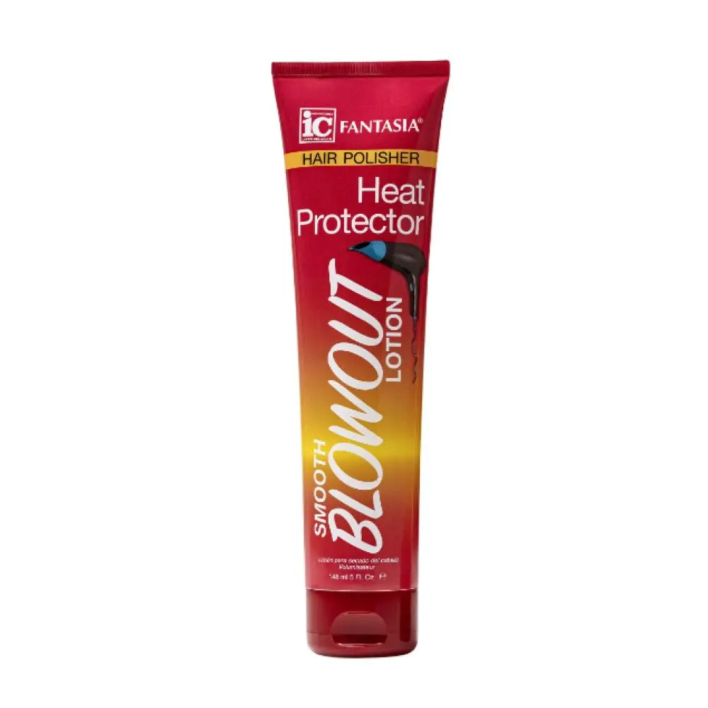 Fantasia IC Heat Protector Blowout Lotion, Lightweight Moisturizer & Silicone Blend Treatment for Frizz Control and Shine, 5 oz, Haircare, Smooth, Hydrating, Fragranced, 5Oz, Salon Finish, Shine Boost, Liquid