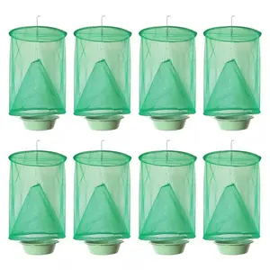 Non-toxic Hanging Fly Net with Bait Storage, 1/2/8 Pcs Fly Traps & Mosquito Insect Trap, Home Care Supplies for Ranch, Garden Use,summervibes