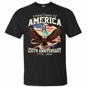 250th Anniversary Patriotic T-Shirt | American Eagle Liberty Tee
