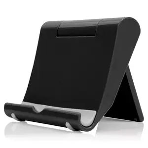 Adjustable Desktop Phone Stand Mount, Flexible Abs Material, Non-Slip Silicone Pad, Foldable & Portable, Universal for Office & Travel Use