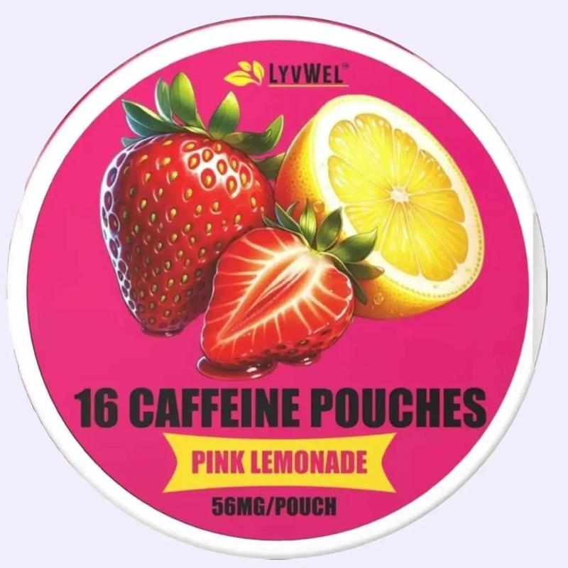 56mg One pack  Pouches - 16 pouches - 56 mg  energy caffeine Beverage