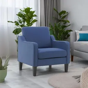 VINGLI Modern Accent Chair Living Room Chairs Comfy Armchair for Bedroom, Upholstered Sofa Chair Reading Chair for Small Spaces, Apartment, Waiting Room