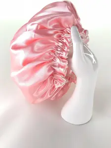 Reversible Silky Satin Hair Bonnet for Adults Kids & Newborns Adjustable Sleep Night Cap for Curly Hair Protection Perfect Gift