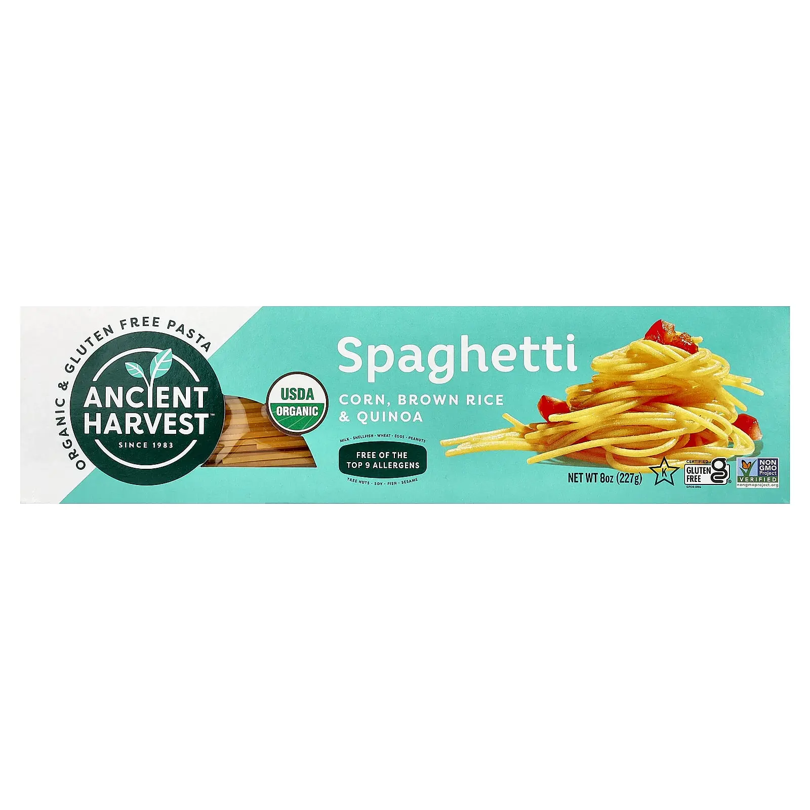Ancient Harvest Organic & Gluten Free Pasta, Spaghetti, 8 oz (227g)