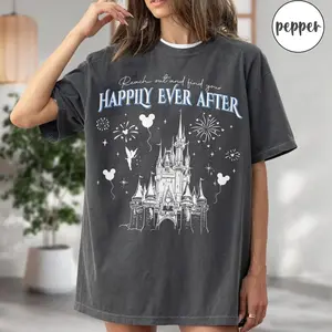 Reach Out And Find Your Happily Ever After Shirt, Retro Family Matching Shirt, Castle Shirt, Trip Gift Tee TKS