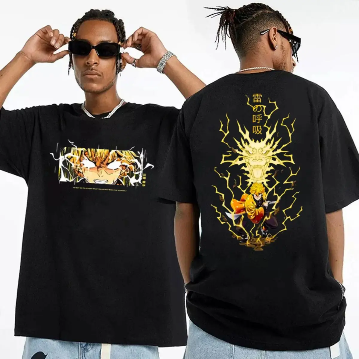 Zenitsu Dm Ver3 Shirt, Demon Slayer Character Tee, Kimetsu No Yaiba Shirt, Gift For Anime Manga Tee, Unisex Short Sleeve Tee