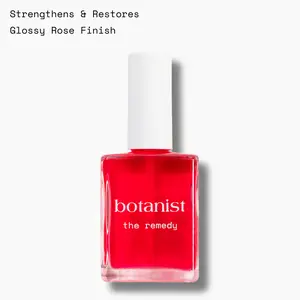 Botanist The Remedy | Nail Strengthening Polish | Repairs & Hardens Nails Damaged from Acrylics, Dip & Gel Manicures | Non-Toxic, 80% Plant Based, 21-Free & Vegan (Rose)