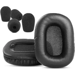 Ear Pads Replacement -Microphone Foam Compatible with VXI Blueparrott B450-XT Bluetooth Headset Mod Kit Ear Cushions Cups (Ear Pads + Microphone Foam)