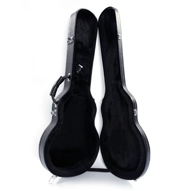 High Grade Electric Guitar Hard Case for GLP Style Electric Guitar Microgroove Bulge Surface Black