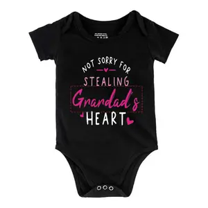Funny Baby Babysuit Personalized Name Text1 Letter Print Baby Short Sleeve Onesies Romper For Infant, Newborn Boys Girls Soft Casual Outfit, Outdoor Baby Bodysuits