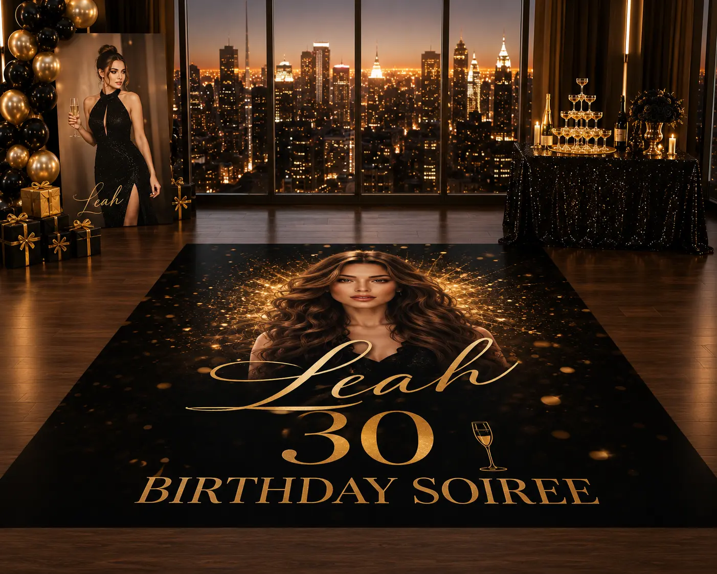 Custom Dance Floor Wrap, Personalized Floor Decal, Wedding Floor Graphic, Birthday Floor Sticker, Vinyl Dance Floor Decor, Event Floor Wrap