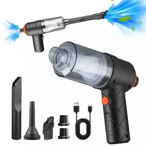 Matoen Compressed Air Duster & Mini Vacuum Keyboard Cleaner 3-in-1, New Generation Canned Air Spray, Cordless Blower Computer Cleaning Kit