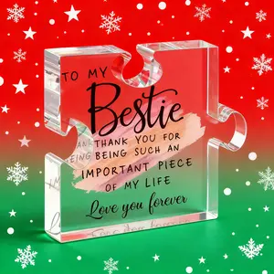 Christmas Gift for Best Friend, Crystal Acrylic Plaque, Thank You Gift, Office Decor, Desktop Decoration, Christmas Room Decor, Home Decoration, Bedroom Decor