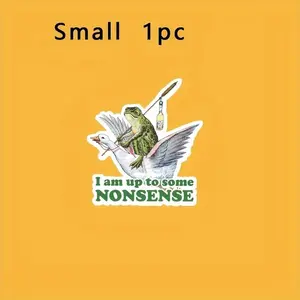 Frog Pattern Car Sticker, Funny Frog Pattern Car Decal, Universal Car Exterior Decoration Accessories for Car, Motorcycle, Laptop, Water Bottle