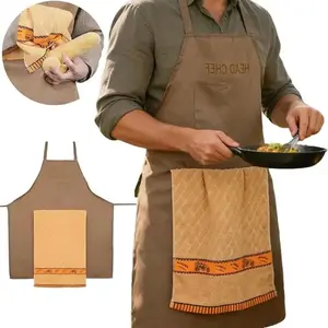 Women's Comfortable Lightweight Kitchen Work Apron - Adjustable Strap, Surprise Hiding Pocket, Creative Prank Apron Ideal for Men as a Gift, With Pocket