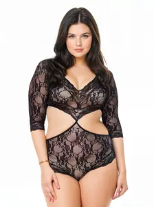 Sweet Surprise Plus Lace Teddy