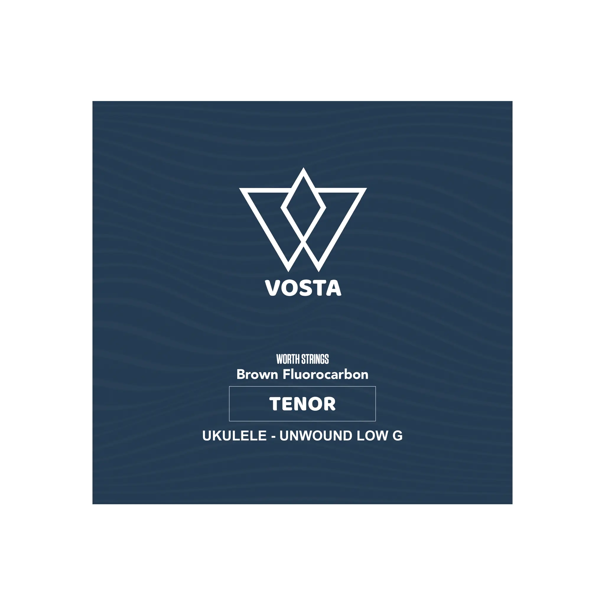 Worth Brown by Vosta Fluorocarbon Tenor Ukulele Strings - Unwound Low G