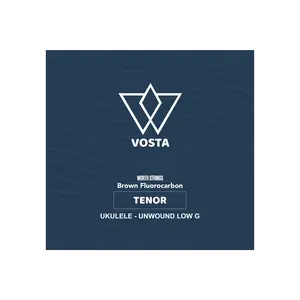 Worth Brown by Vosta Fluorocarbon Tenor Ukulele Strings - Unwound Low G