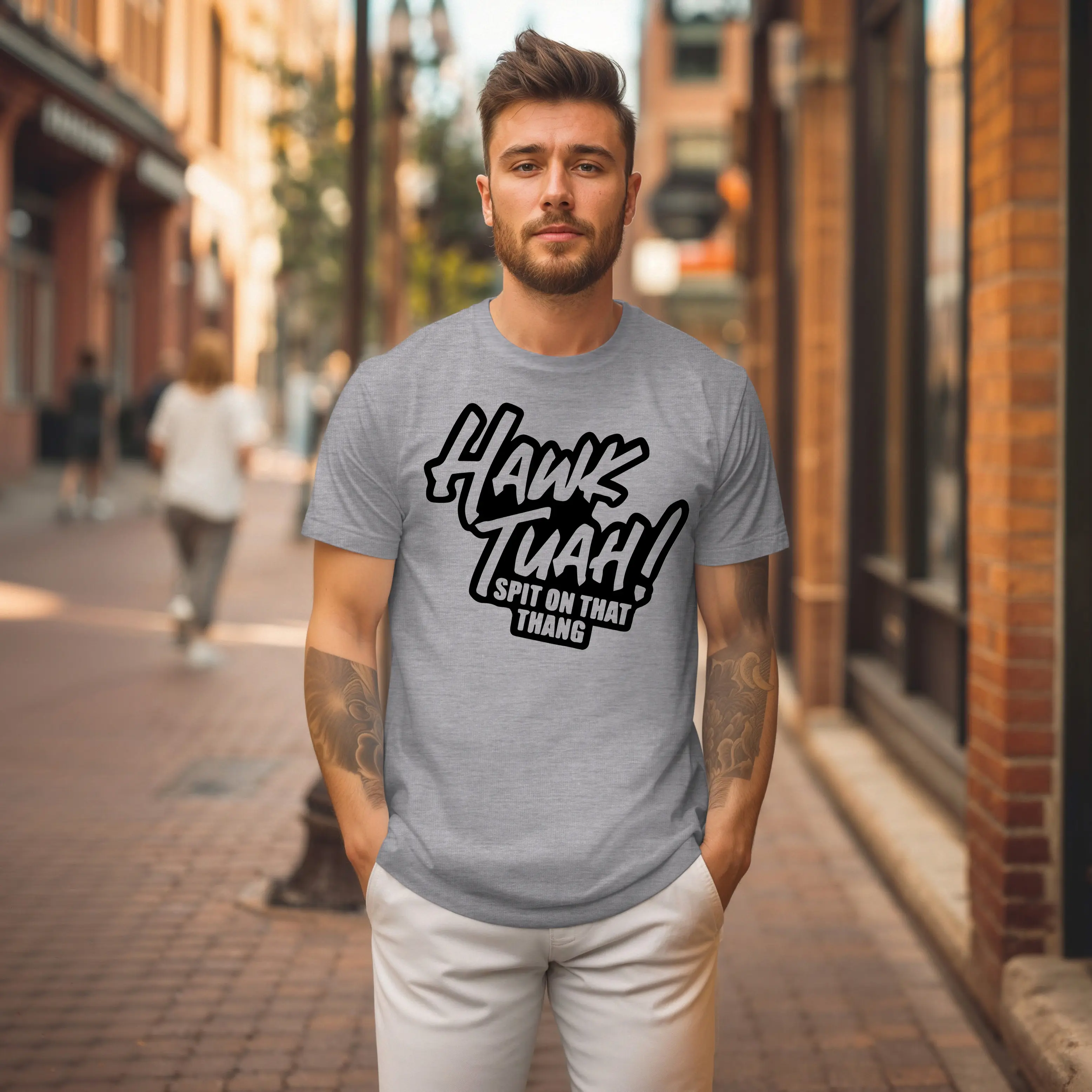 Hawk Tuah Spit on that Thang T-shirt - Stylish Top Unisex Tshirt Streetwear Casual Cotton graphic tee Menswear Man Shortsleeve Crewneck