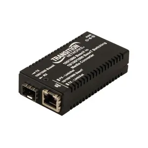 Transition Networks M/GE-PSW-SFP-01-NA Mini 10/100/1000 Bridging Media Converter