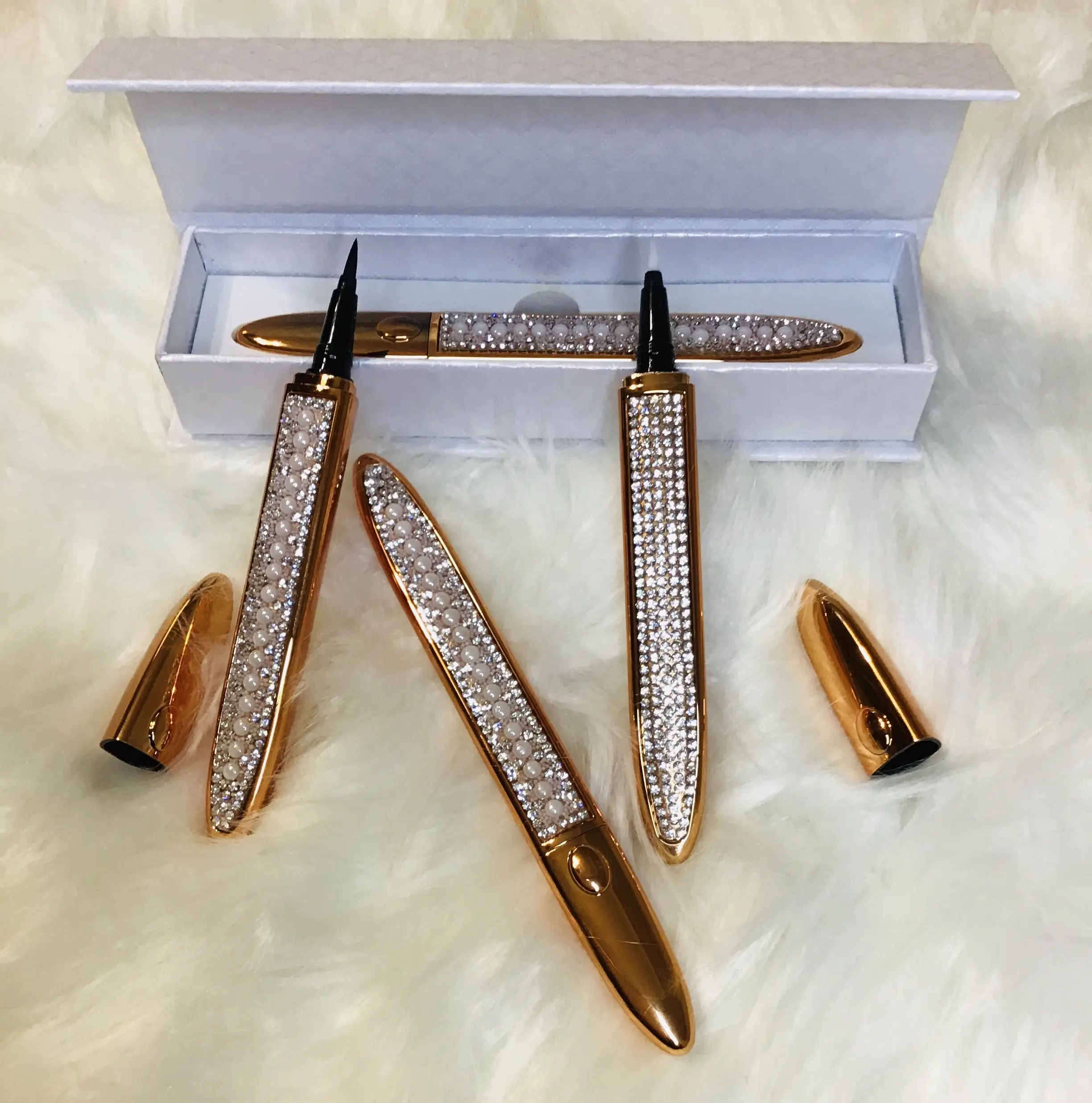 T-BOO Eyelash Luxury Eyeliner Adhesive Pen Black or Clear with Gift Box Liquid Long-lasting