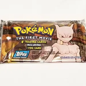 Vintage Topps Pokemon The First Movie Booster Pack 1999