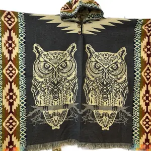 Alpaca poncho owl design