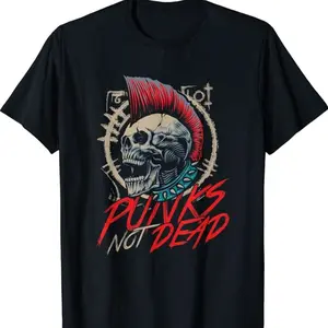 Punks Not Dead Rocker Punker Punk Rock Music T-shirt