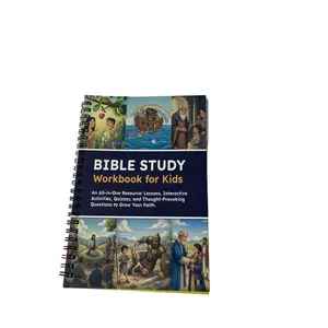 Spiral-Bound Bible Study Workbook for Kids | Faith-Based Learning Resource for Daily Use