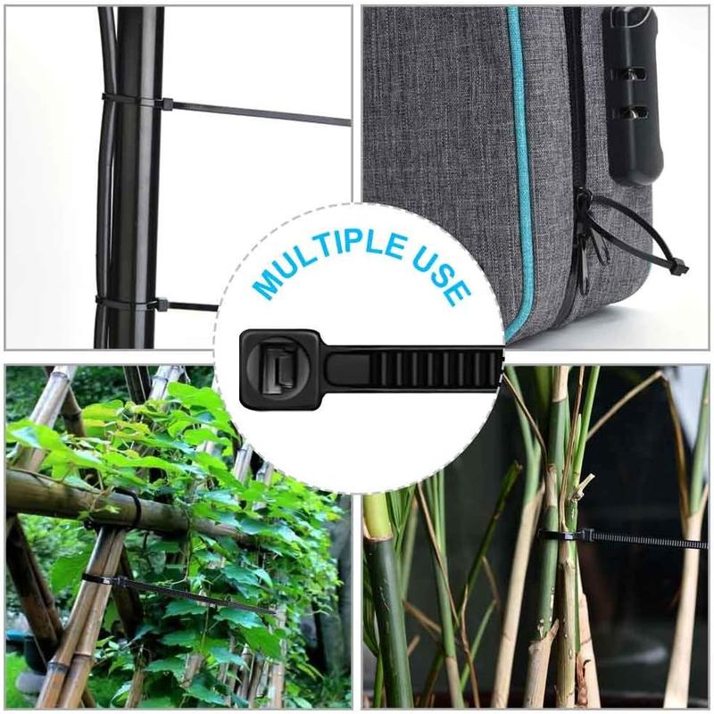 100pcs cable zip ties heavy duty 12 inch premium plastic wire ties with 50 pounds tensile strength selflocking black nylon zip ties for indoor and outdoor