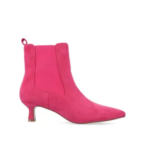 TENLEE CHELSEA BOOTIES IN FAUX SUEDE - Pink Faux Suede